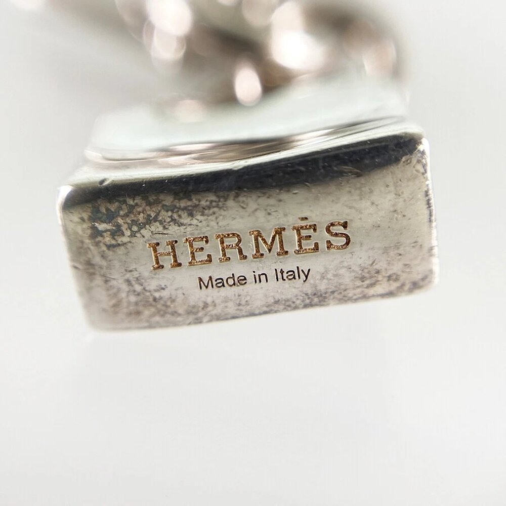 HERMES Amulettes Kelly Silver Necklace - Picture 12 of 13